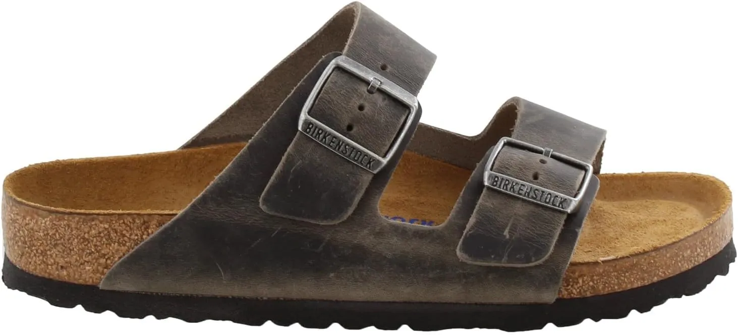 Birkenstock Men's Suede Soft Footbed Arizona Sandal