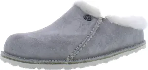 Birkenstock Zermatt Premium Shearling Suede Leather Narrow Unisex Shoes Size 7, Color: Stone Coin