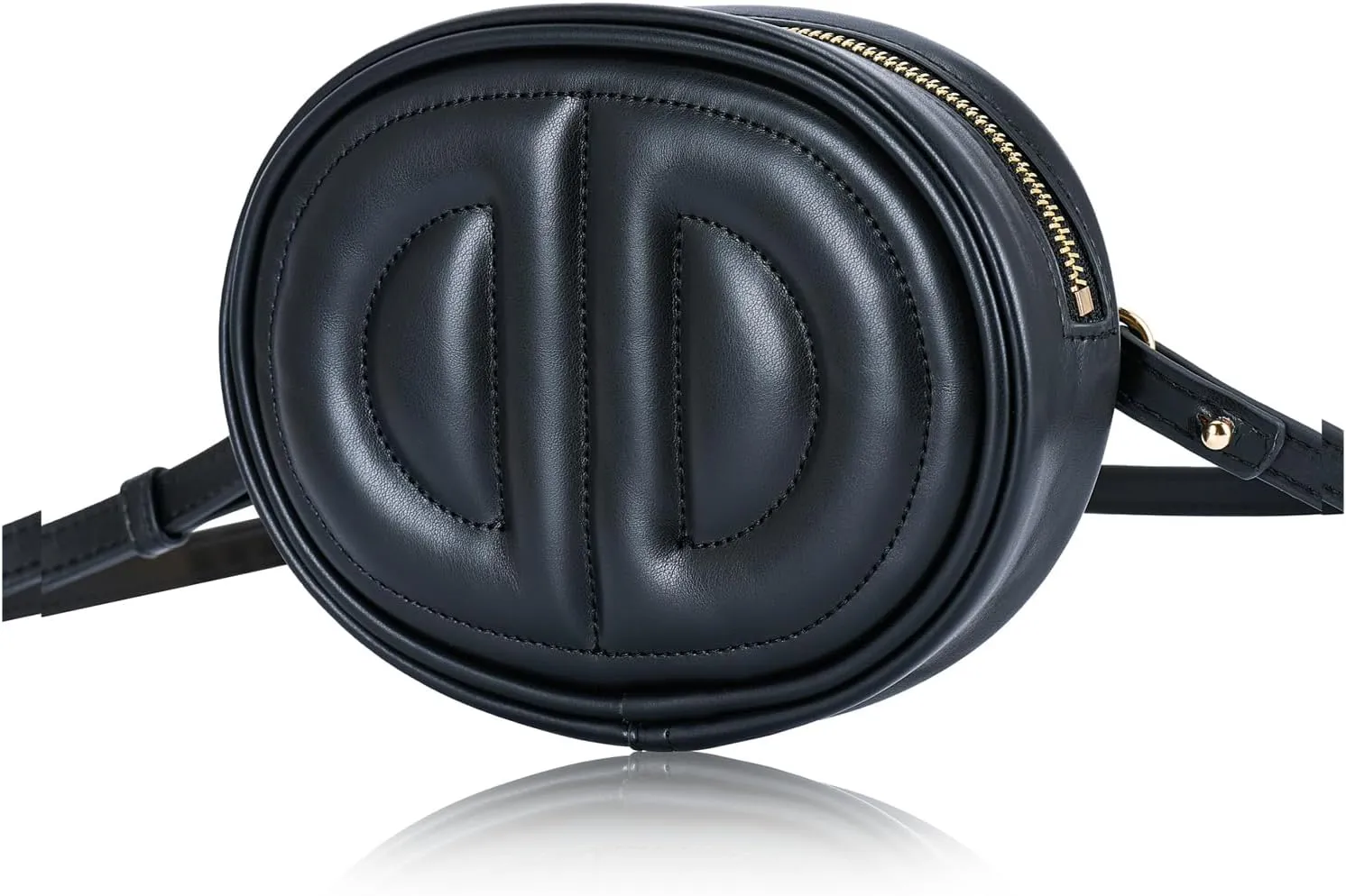 Black Her mas bag for women,Fashion Small crossbody bag, Popular exquisite leather belt bag for women.