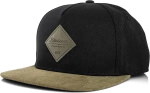 Blackskies Port Snapback Cap | Unisex Baseball Hat Cap Faux Suede Visor Suede