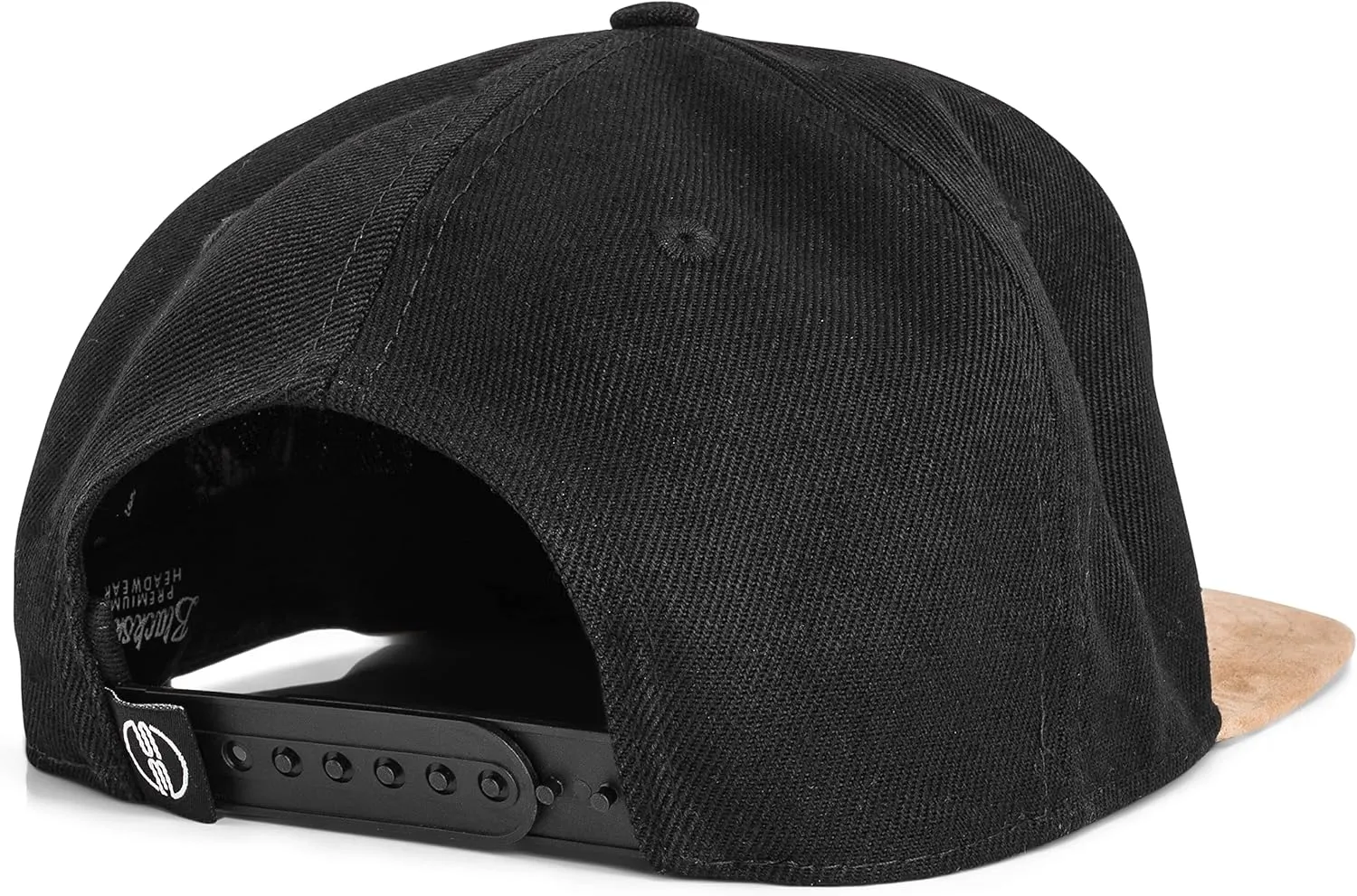 Blackskies Port Snapback Cap | Unisex Baseball Hat Cap Faux Suede Visor Suede