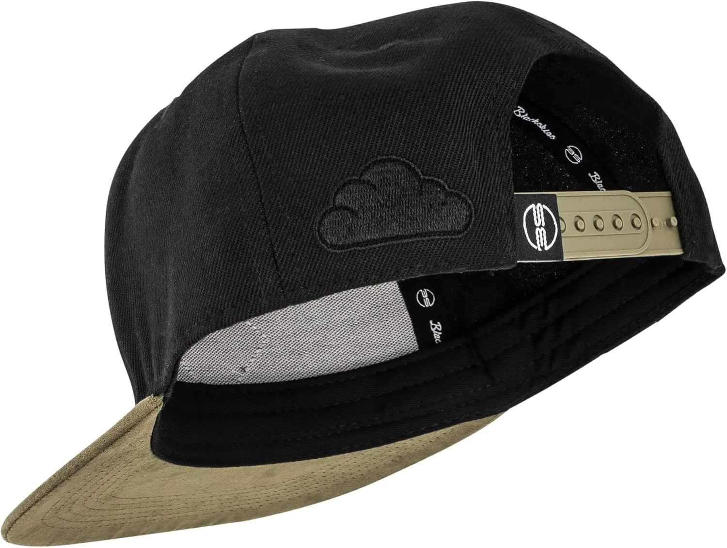 Blackskies Port Snapback Cap | Unisex Baseball Hat Cap Faux Suede Visor Suede