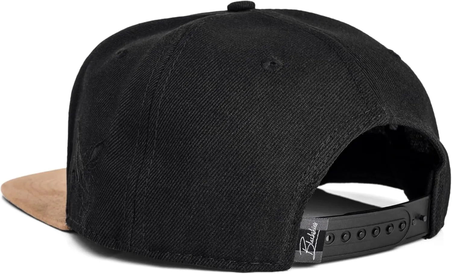 Blackskies Port Snapback Cap | Unisex Baseball Hat Cap Faux Suede Visor Suede