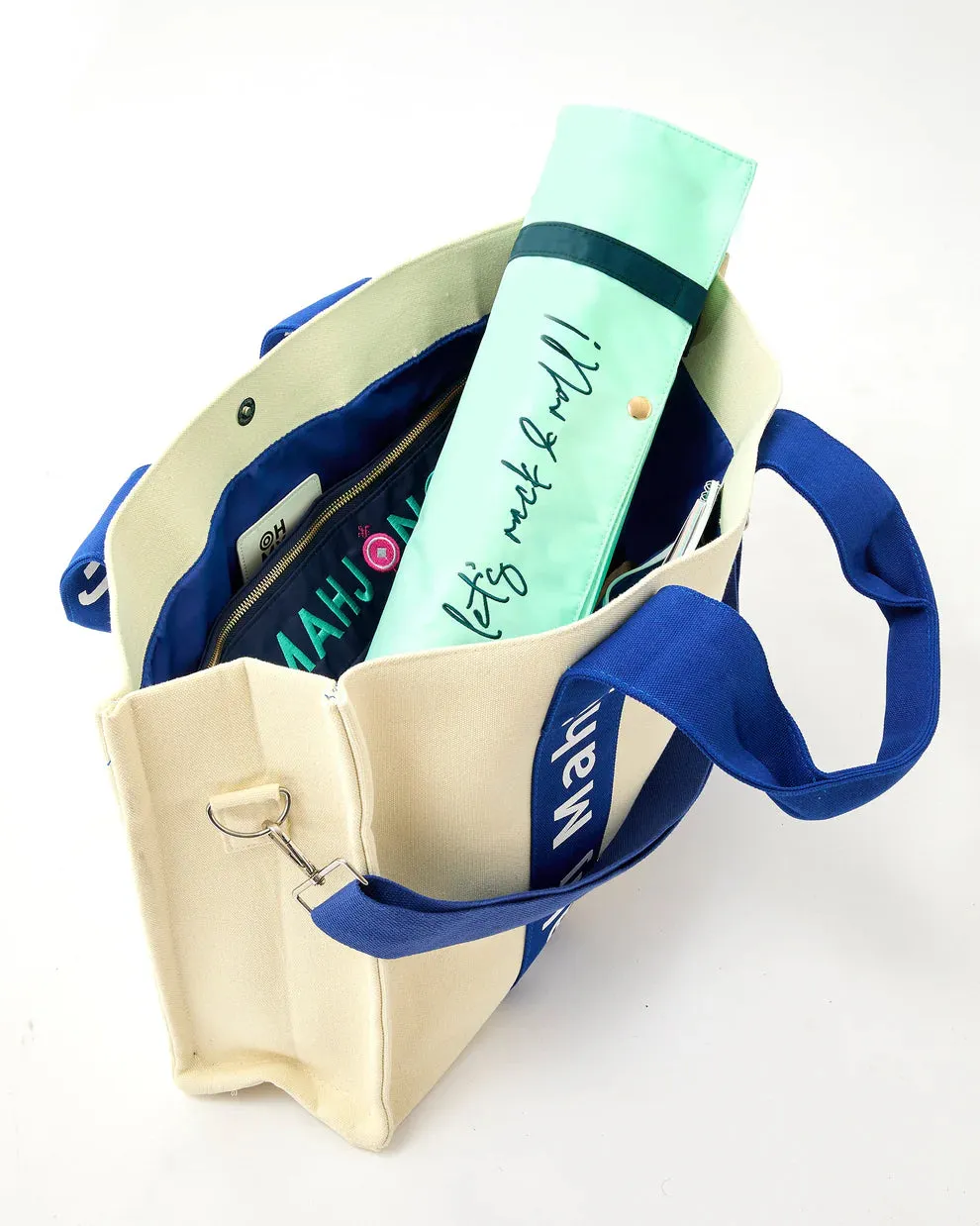 Blue Mahj it All Bag