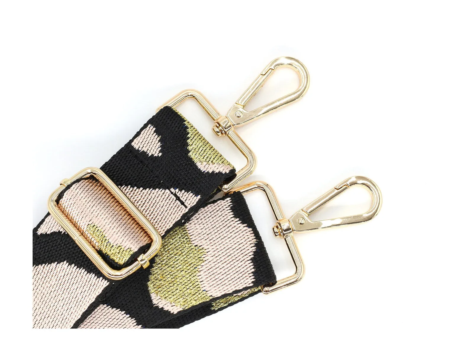 Blush Metallic Camo Bag Strap