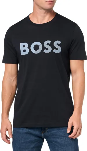 BOSS Men's Shade Embossed Logo Cotton T-Shirt