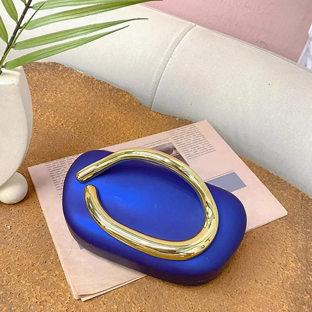 Box Clutch Purses for Women,Shell Evening Bag Gold Metal Handle PU Leather Clutch Chain Crossbody for Wedding 2025
