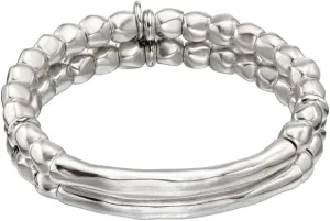 Bracelet in metal mix characteristic of Uno de 50 coated in 15 micro silver.
