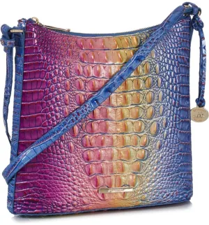 BRAHMIN KATIE CROC EMBOSSED LEATHER CROSSBODY BAG