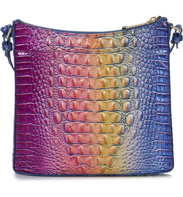 BRAHMIN KATIE CROC EMBOSSED LEATHER CROSSBODY BAG