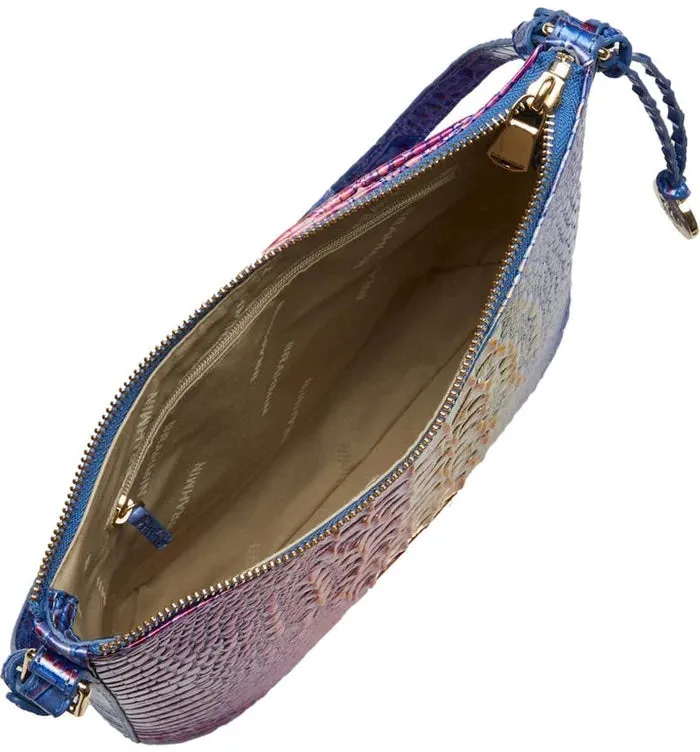 BRAHMIN KATIE CROC EMBOSSED LEATHER CROSSBODY BAG