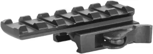 BridgeMount Rail Tactical Picatinny Cantilever .5" Riser, 2.5" Long with 6 Slots - Quick Detachable, BM0605EXQR,Black