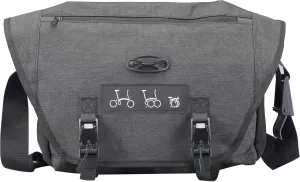 Brompton Bike Front Bag, Bike Frame Bag with Carrier Rack & Raincover Portable Bike Shoulder Bag for Brompton Folding Bike