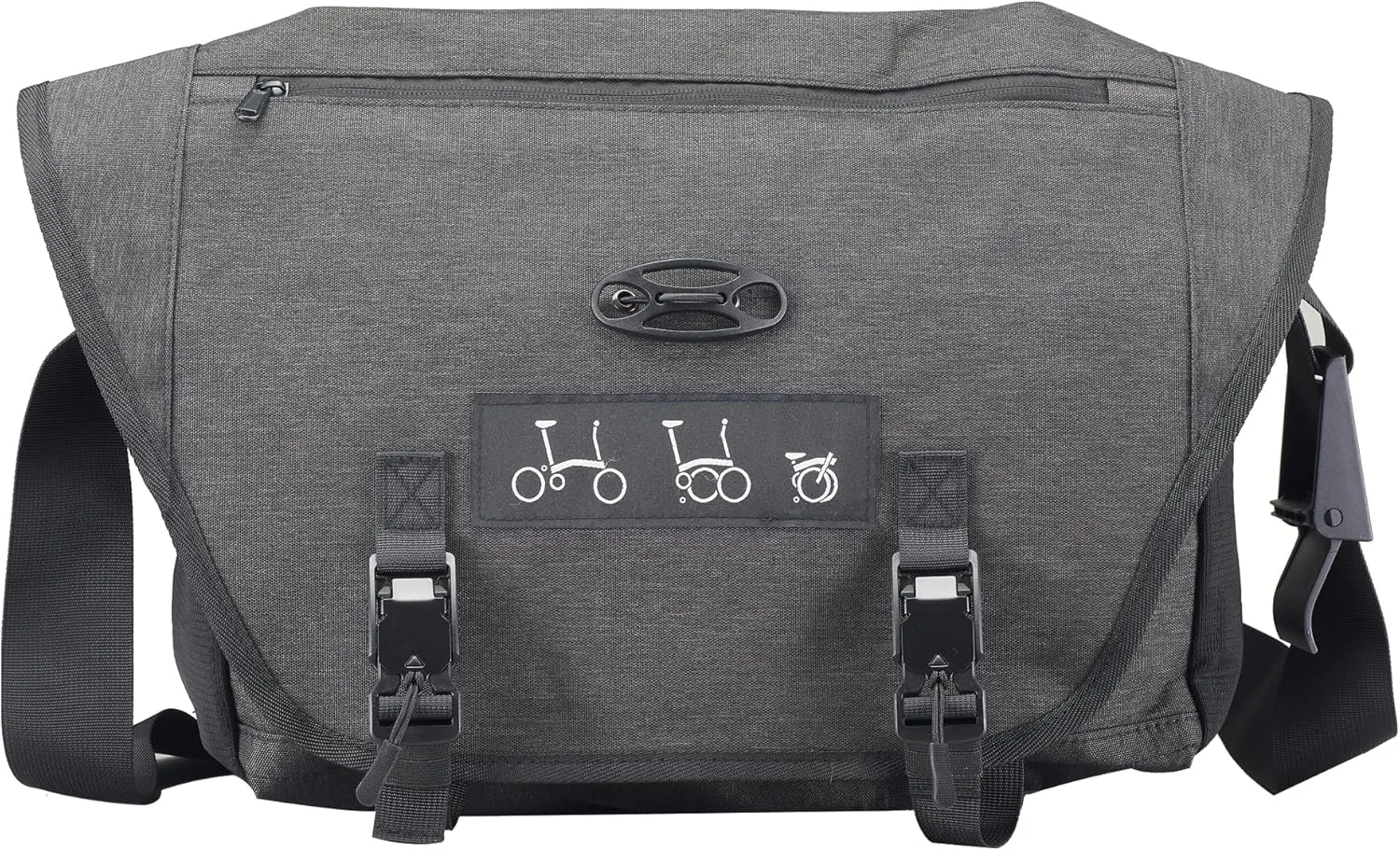 Brompton Bike Front Bag, Bike Frame Bag with Carrier Rack & Raincover Portable Bike Shoulder Bag for Brompton Folding Bike