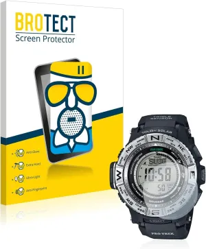 BROTECT. AirGlass Matte Glass Screen Protector for Casio Pro Trek PRW-3500-1, Extra-Hard, Ultra-Light, Anti-Glare, Anti-Fingerprint