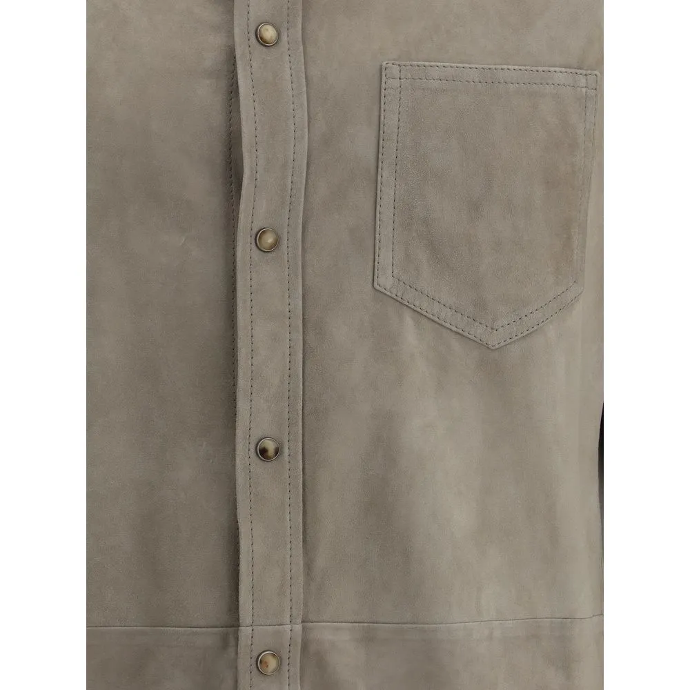 Brunello Cucinelli Suede Shirt