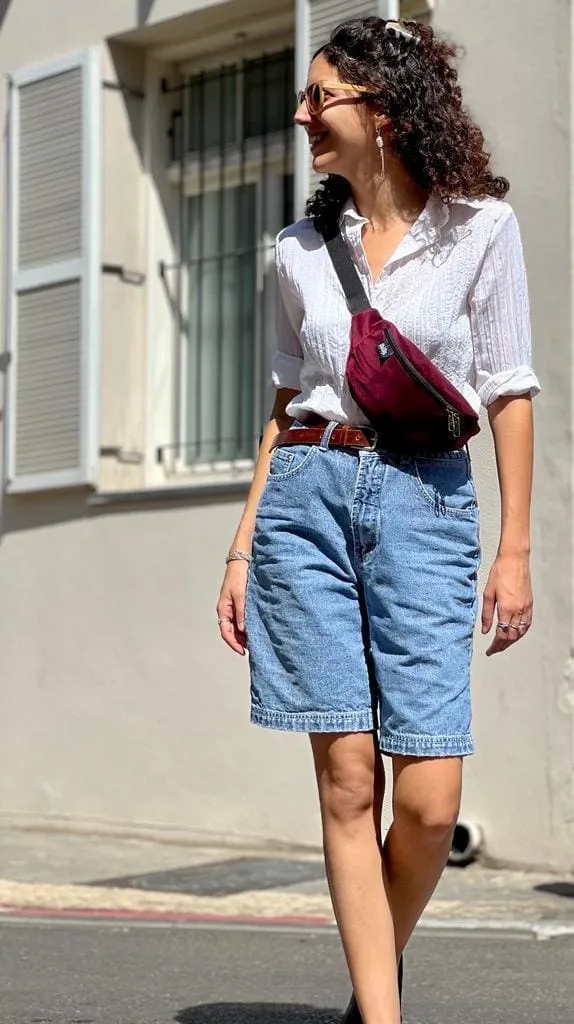 Burgundy Velvet 'Ronnie' Fanny Pack