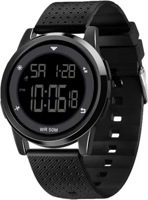 CakCity Digital Sports Waterproof Watch Stopwatch Alarm Military Time Ultra-Thin Men and Women Outdoor Watch