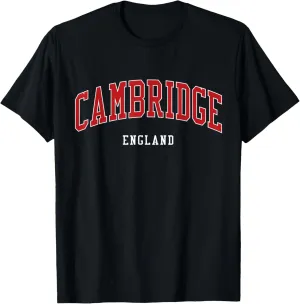 Cambridge England College University Style T-Shirt