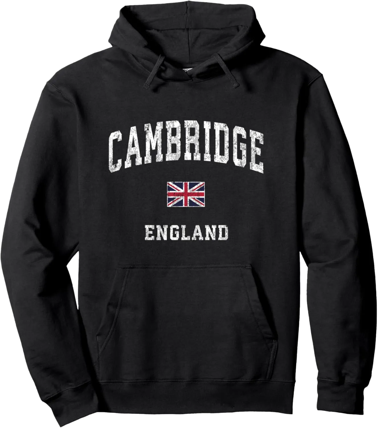 Cambridge England Vintage Athletic Sports Design Pullover Hoodie