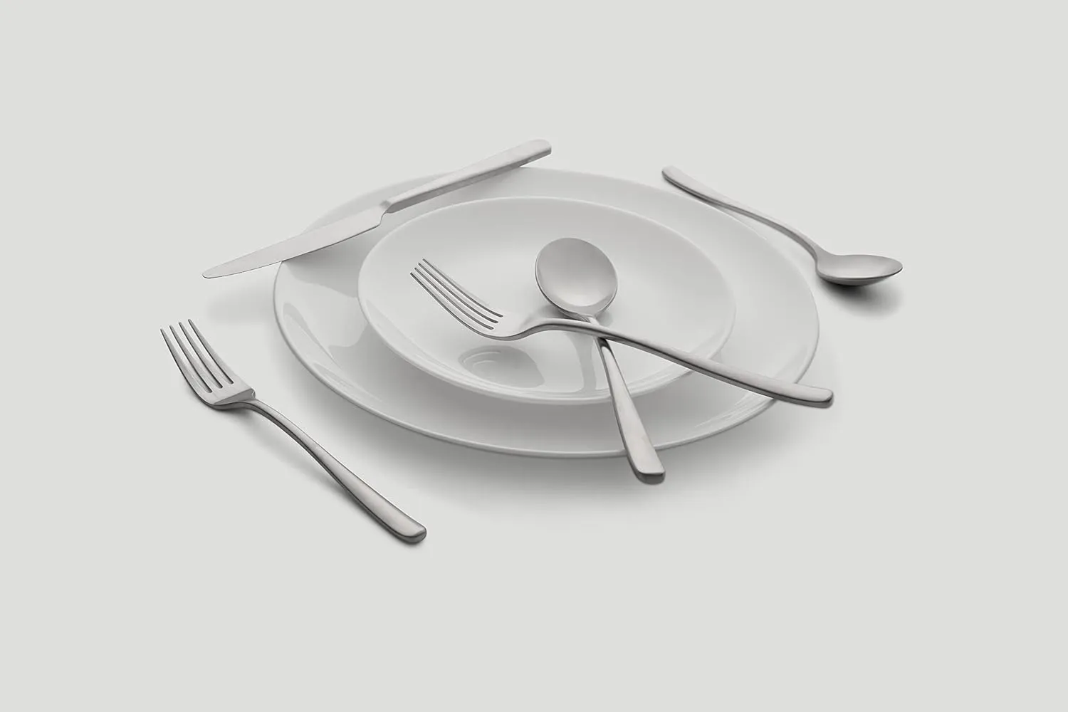 CAMBRIDGE Rise 20-Piece Flatware Set, Service for 4, 0, SILVER SATIN