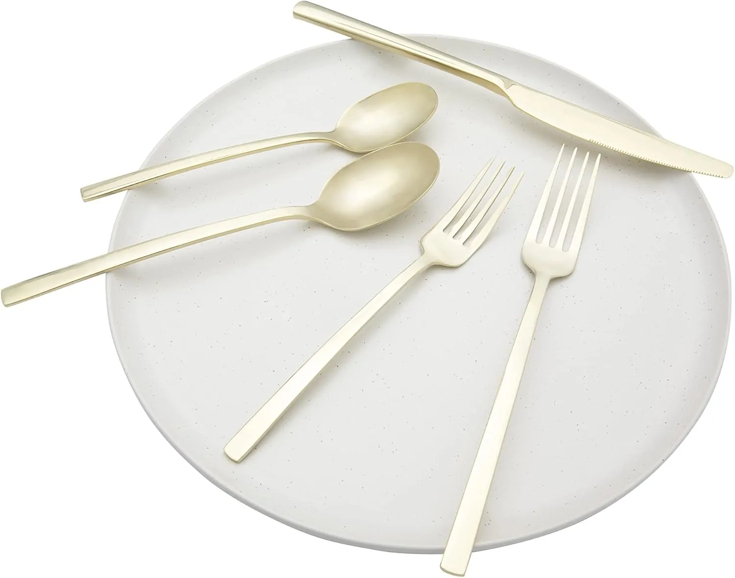 Cambridge Silversmiths Beacon Champagne Satin 20 Piece Flatware Set, Service for 4, Champagne Gold