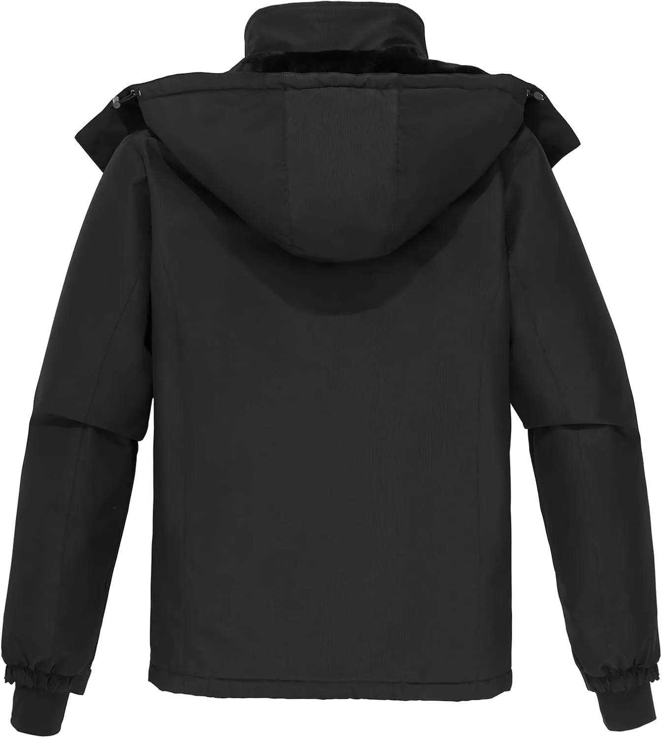CAMEL CROWN Men's Ski Snow Jacket Waterproof Winter Snow Coat Windproof Warm Fleece Lining Hooded Parka Rain Jacket