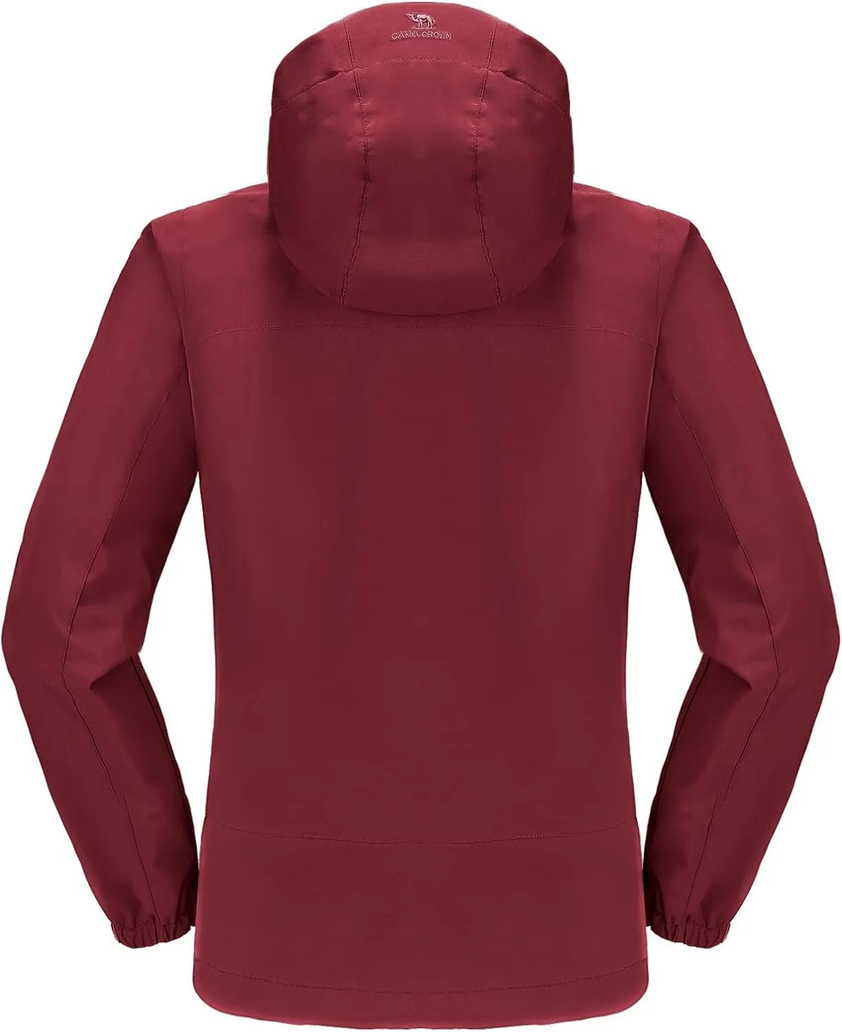 CAMEL CROWN Women's Waterproof Windbreaker Jacket, Lightweight Wind-Resistant Hiking Coat