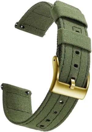 Canvas Quick Release Watch Band 20mm 22mm Replacement Watch Straps for Men Women