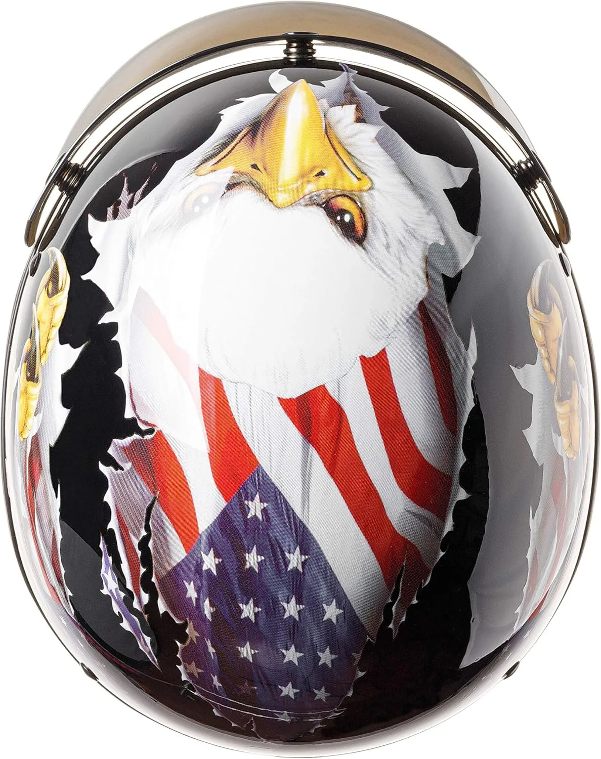 Cartman Cruiser Scooter Motorcycle Half Face Helmet, Patriotic Eagle USA Graphics, DOT Approved for Bike Scooter ATV UTV Chopper, Medium