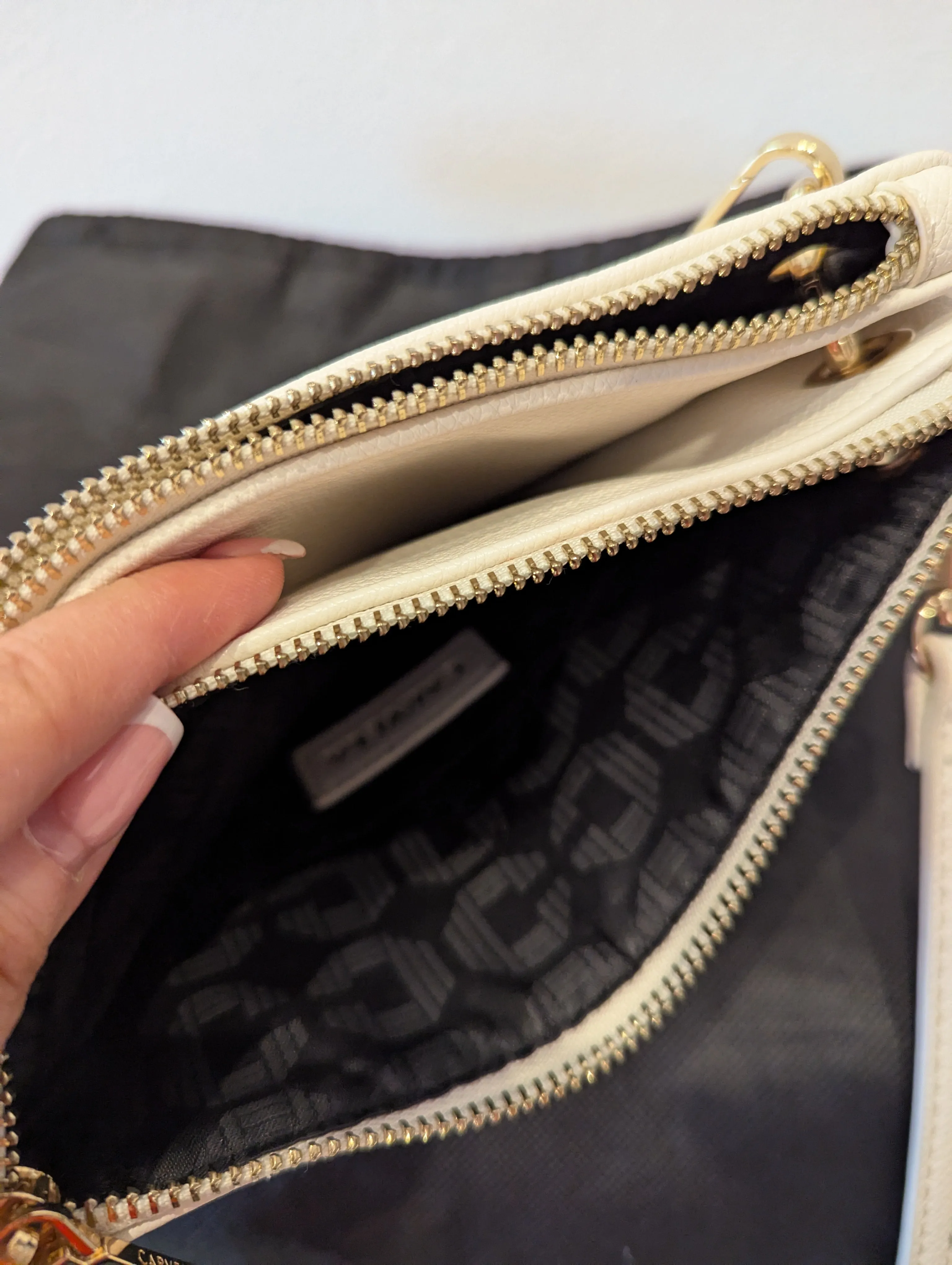 Carvela white crossbody bag