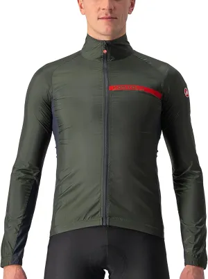 CASTELLI Men's Squadra Stretch Jacket, Windproof Zip Up Shell for Road Cycling