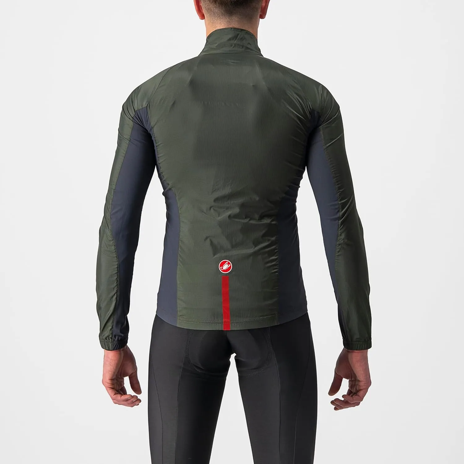 CASTELLI Men's Squadra Stretch Jacket, Windproof Zip Up Shell for Road Cycling