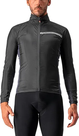 CASTELLI Men's Squadra Stretch Jacket, Windproof Zip Up Shell for Road Cycling