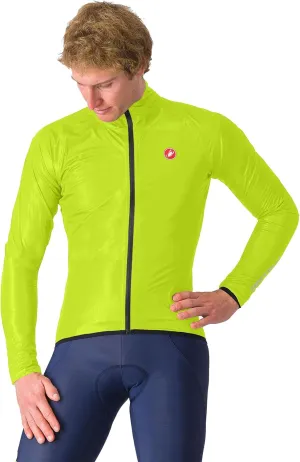 CASTELLI Men’s Squall Shell Jacket, Full Waterproof, Windproof Lightweight Reflective Jacket for Road Cycling & Gravel Biking
