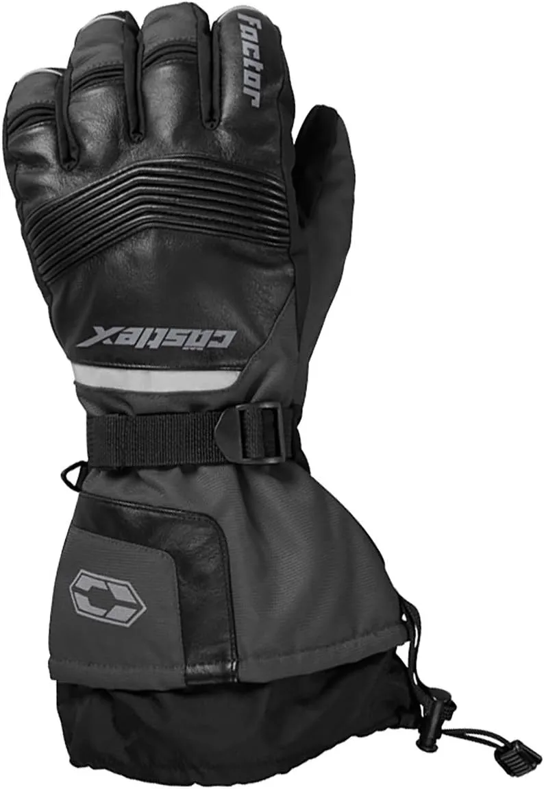 Castle X Mens Factor Glove in Gray Size XL