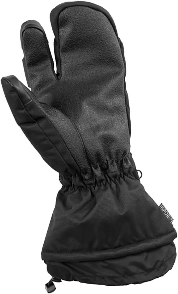 Castle X Platform 3-Finger Womens Snowmobile Mitt - Black - Size Medium