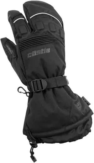 Castle X Platform 3-Finger Womens Snowmobile Mitt - Black - Size Medium