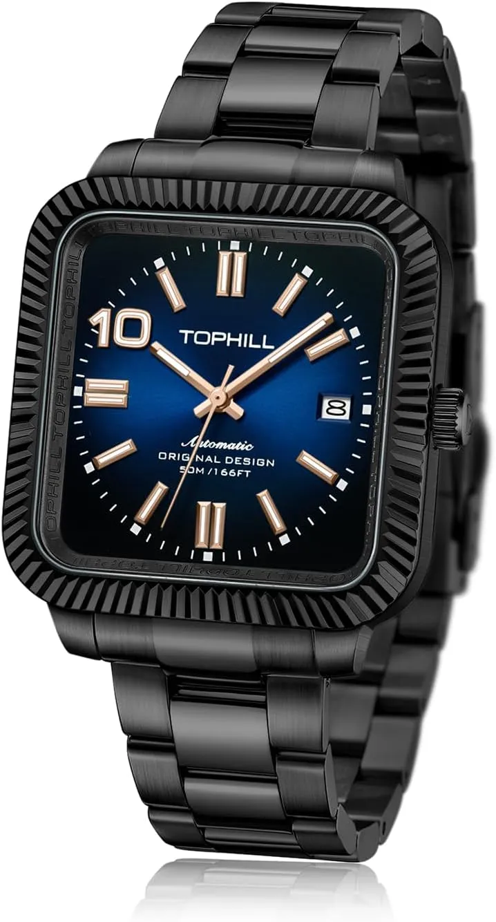 Casual Men's Mechanical Wristwatches Ultra-Thin Mechanical Movement Calendar Sapphire Waterproof Watches for Men TA056G