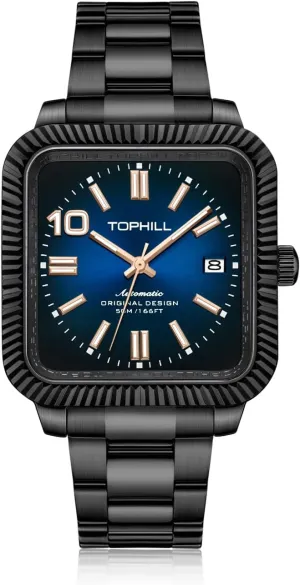 Casual Men's Mechanical Wristwatches Ultra-Thin Mechanical Movement Calendar Sapphire Waterproof Watches for Men TA056G