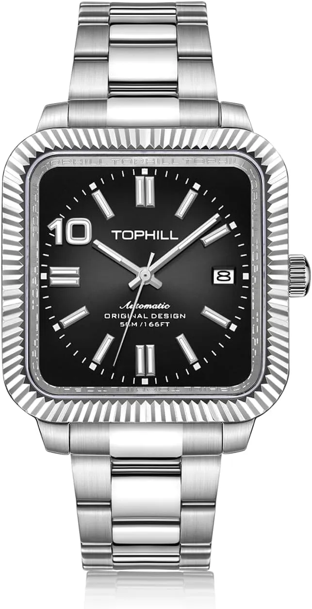 Casual Men's Mechanical Wristwatches Ultra-Thin Mechanical Movement Calendar Sapphire Waterproof Watches for Men TA056G