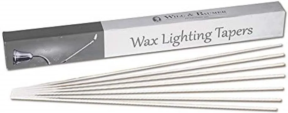 CB Church Supply 16.25-Inch Paraffin Wax Candle Lighting Tapers by Will & Baumer, 120-Count Box, Single Box