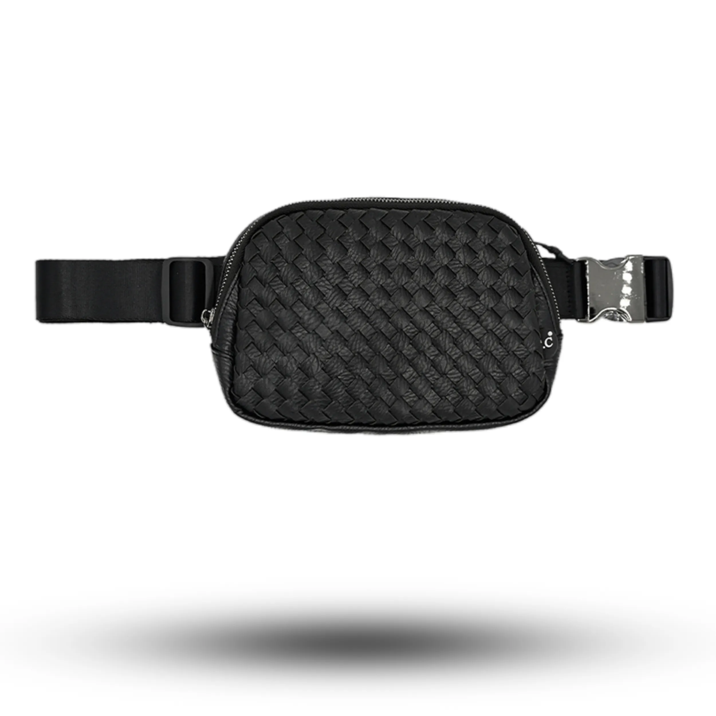 CC Vegan Leather Woven Fanny Pack - BGS4360 - By Contagious Wholesale