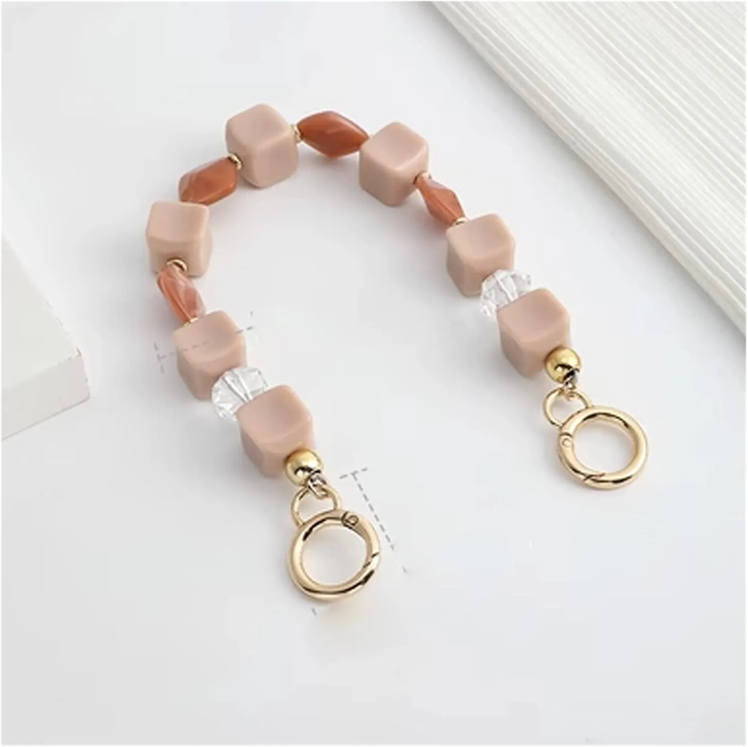 Chain Bag Portable Short Chain Transformation Hand Carry Resin Bag Chain Single Buy Accessories(Gray)
