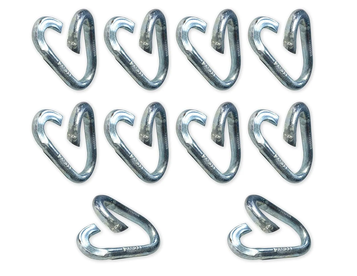 Chain Repair Lap Link - Pack of 25 - Seal Quick Fix 1/8 3/16 1/4 5/16 3/8 1/2 Chain Sizes (Field Repair) (LL500i (25 PCS))