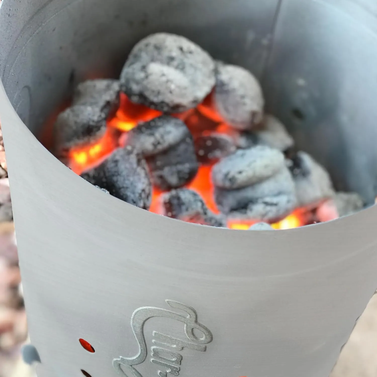 Char-Griller 19586 Charcoal Chimney Starter, Stainless