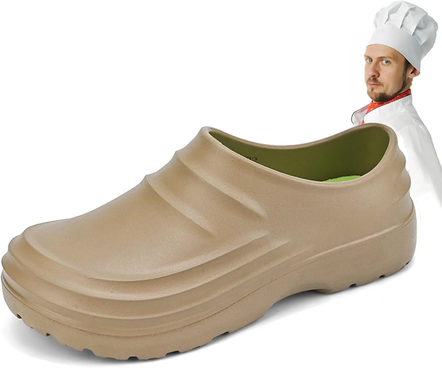 Chef Shoes for Men Non Slip Clogs Work Shoes Kitchen Zapatos De Chef for Women Leather Moccasins Slippers