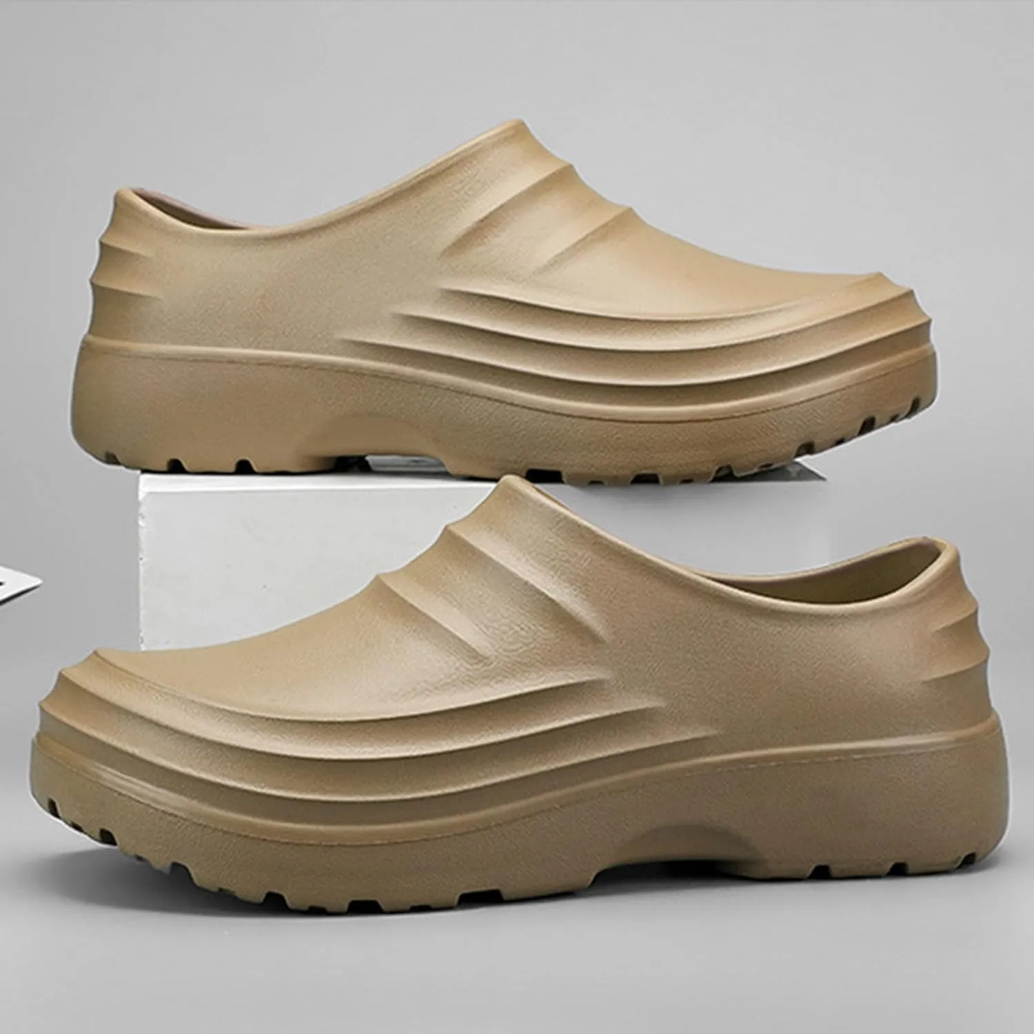 Chef Shoes for Men Non Slip Clogs Work Shoes Kitchen Zapatos De Chef for Women Leather Moccasins Slippers