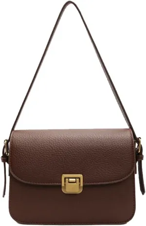 Chic Versatile Women PU Leather Crossbody Shoulder Bag - Vintage Small Square Shape Trendy & Effortlessly Stylish