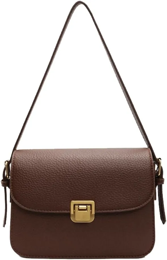 Chic Versatile Women PU Leather Crossbody Shoulder Bag - Vintage Small Square Shape Trendy & Effortlessly Stylish